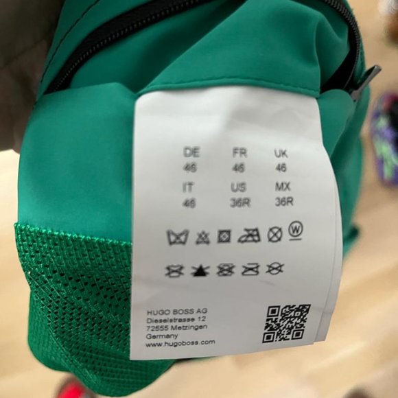 Hugo Boss "Crosan" Green Men's Full Zip Basic Jacket 36 R - Picture 6 of 8